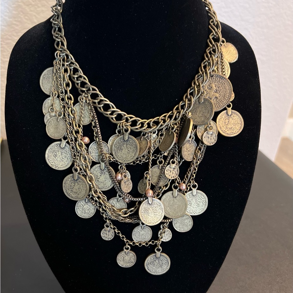 Vintage Chunky Coin Necklace